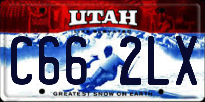 UT license plate C662LX