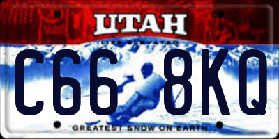 UT license plate C668KQ