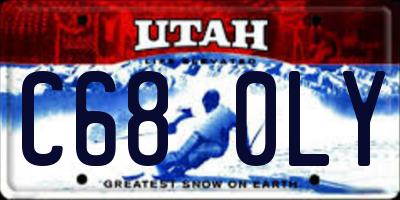 UT license plate C680LY