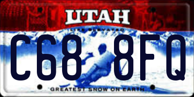 UT license plate C688FQ