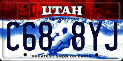 UT license plate C688YJ