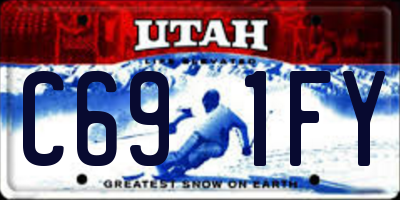 UT license plate C691FY