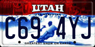 UT license plate C694YJ