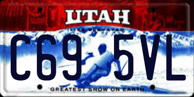 UT license plate C695VL