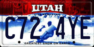 UT license plate C724YE