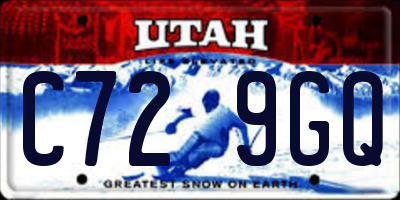 UT license plate C729GQ