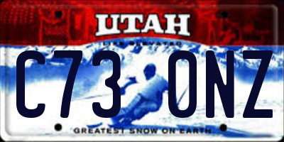 UT license plate C730NZ