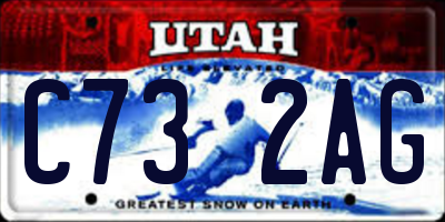 UT license plate C732AG