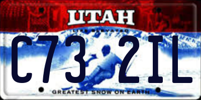 UT license plate C732IL
