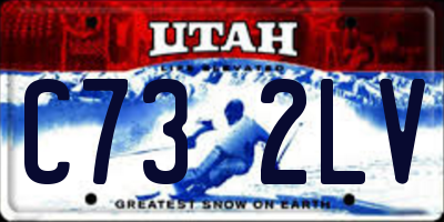 UT license plate C732LV