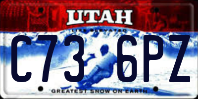 UT license plate C736PZ