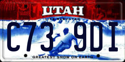 UT license plate C739DI