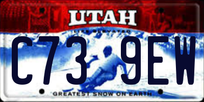 UT license plate C739EW