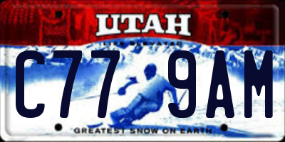 UT license plate C779AM