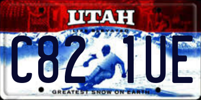 UT license plate C821UE