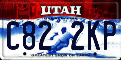 UT license plate C822KP
