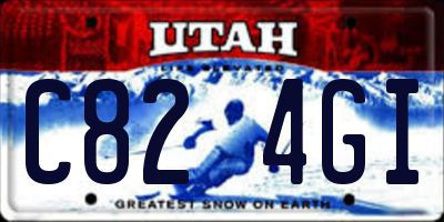 UT license plate C824GI