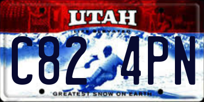 UT license plate C824PN