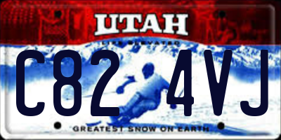 UT license plate C824VJ
