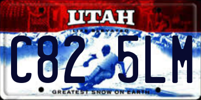 UT license plate C825LM