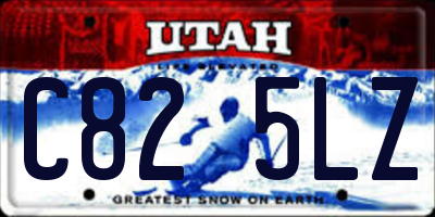 UT license plate C825LZ