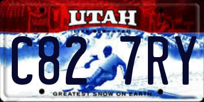 UT license plate C827RY