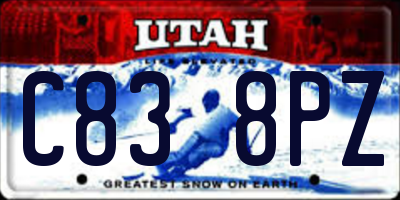 UT license plate C838PZ