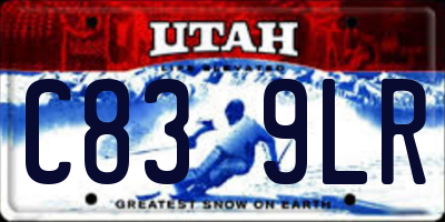 UT license plate C839LR