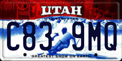 UT license plate C839MQ