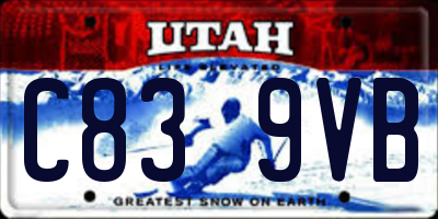 UT license plate C839VB