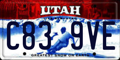 UT license plate C839VE