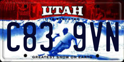 UT license plate C839VN