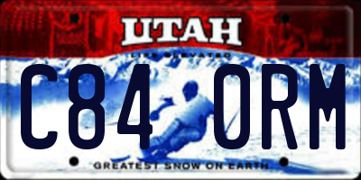 UT license plate C840RM