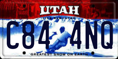 UT license plate C844NQ