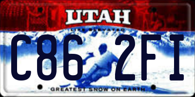UT license plate C862FI