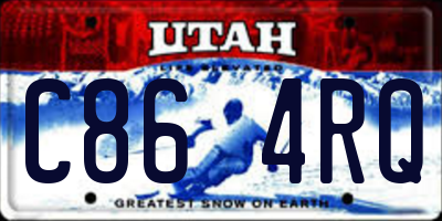 UT license plate C864RQ