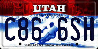 UT license plate C866SH