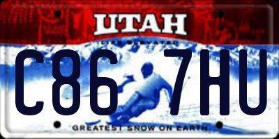 UT license plate C867HU