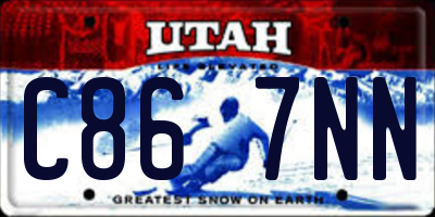 UT license plate C867NN