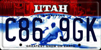 UT license plate C869GK