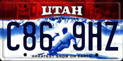 UT license plate C869HZ