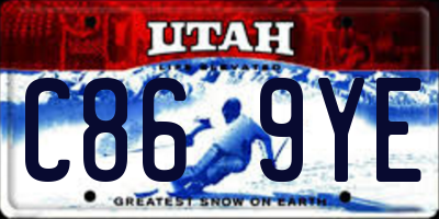 UT license plate C869YE