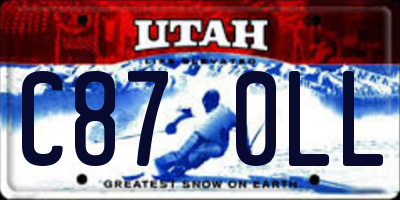 UT license plate C870LL