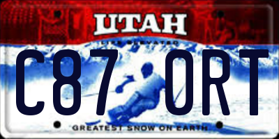 UT license plate C870RT