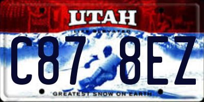 UT license plate C878EZ