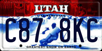 UT license plate C878KC