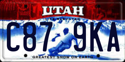 UT license plate C879KA