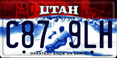 UT license plate C879LH