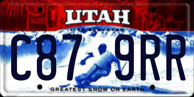 UT license plate C879RR