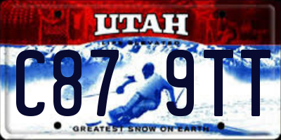 UT license plate C879TT